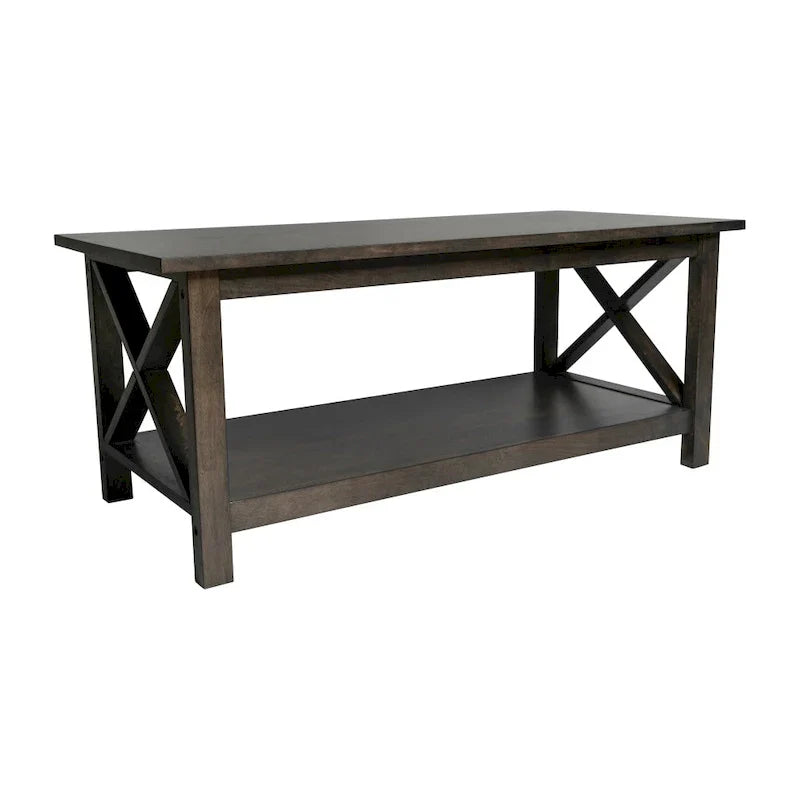 Classic Solid Wood Farmhouse Coffee Table - image 7