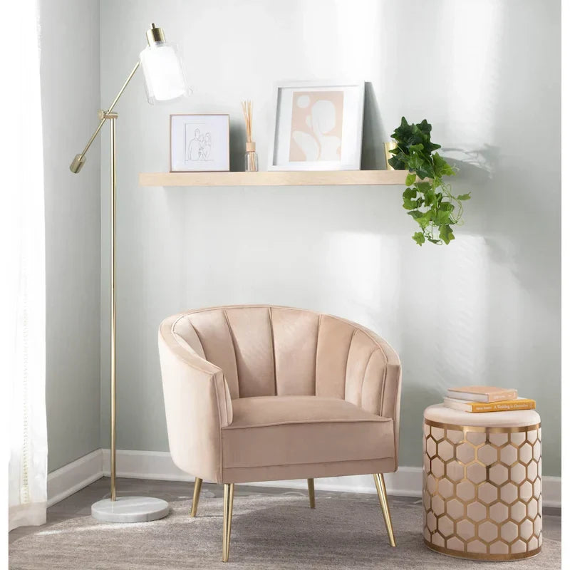 Randolf Velvet Accent Chair in Silver Orchid - image 25