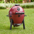 Akorn Jr. 14 In. Portable Kamado Charcoal Grill in Red - image 2