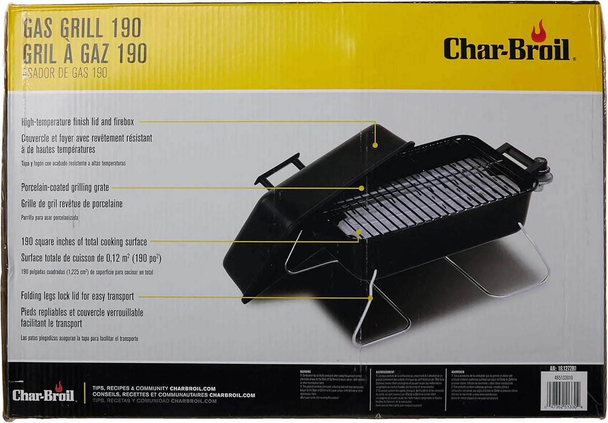 Char-Broil Portable Convective 1-Burner Stainless Steel Propane Gas Grill - 465133010 - image 4