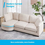 L Shape Sectional Sofa with Chaise and Cushioned Seating - image 6