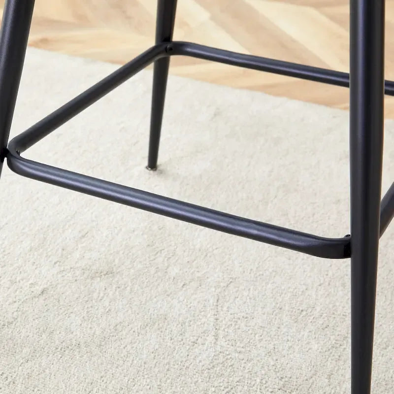 Pair of Swivel Bar Stools with Comfortable Linen Cushions - Counter Height Seating for Kitchen Islands, Dining Areas, or Pubs - image 6