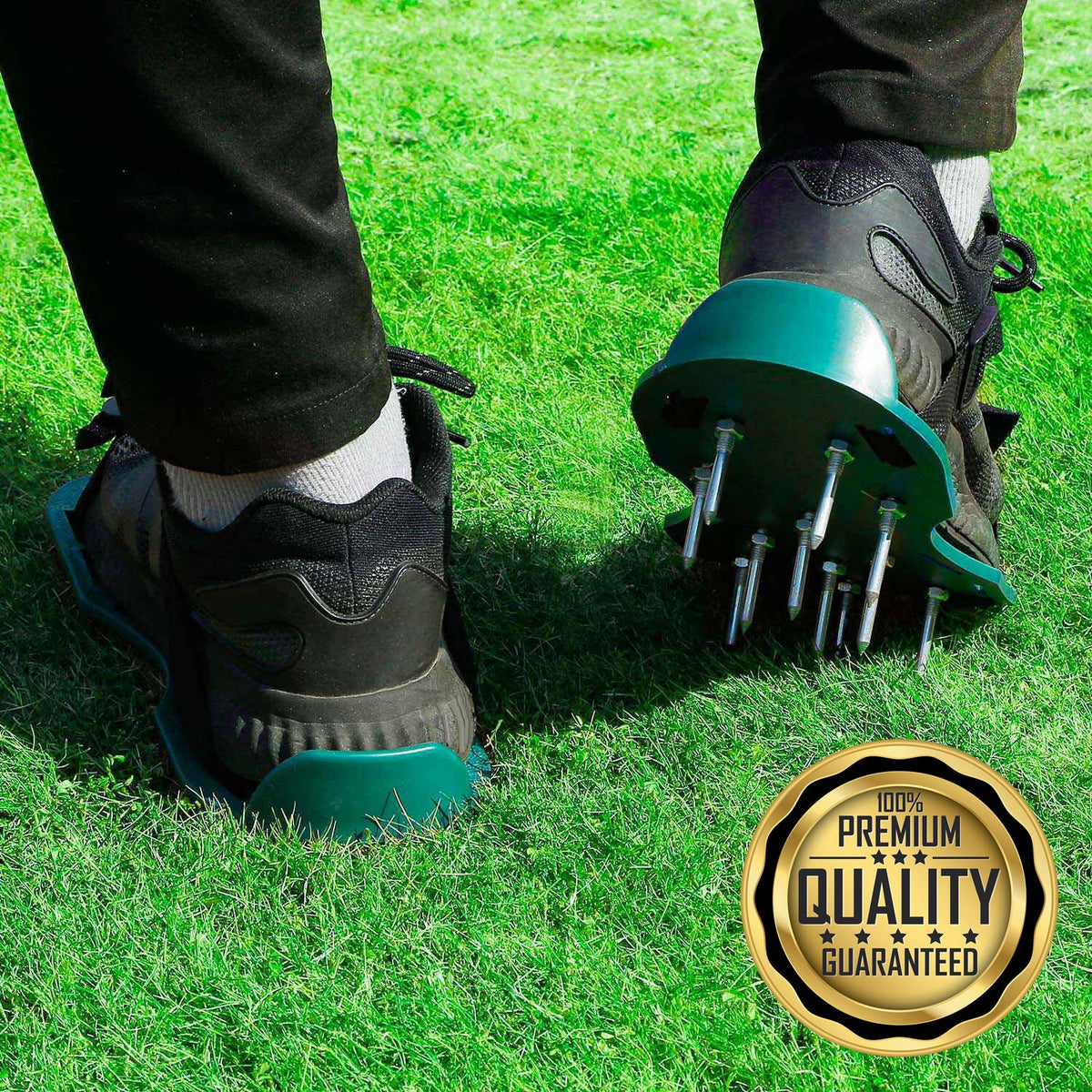 Advanced 2023 Lawn Grass Aerator Spike Shoes With Adjustable Straps - image 1