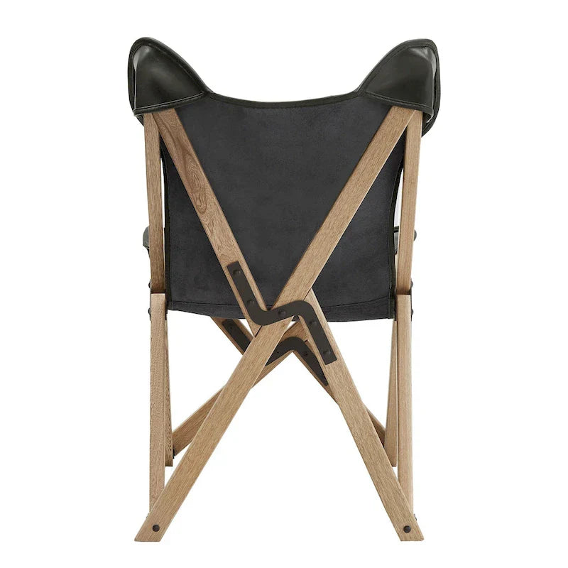 Cantu Authentic Top Grain Leather Tripolina Sling Chair by iNSPIRE Q Modern - image 13