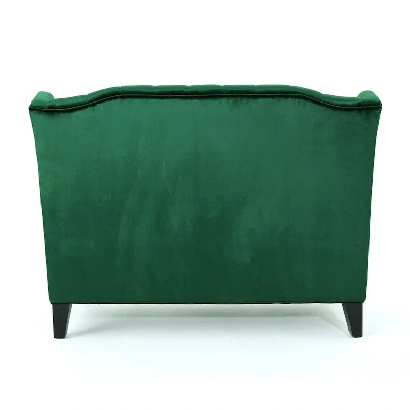 Christopher Knight Home Leora Contemporary Glam Tufted Velvet Wingback Loveseat - image 28