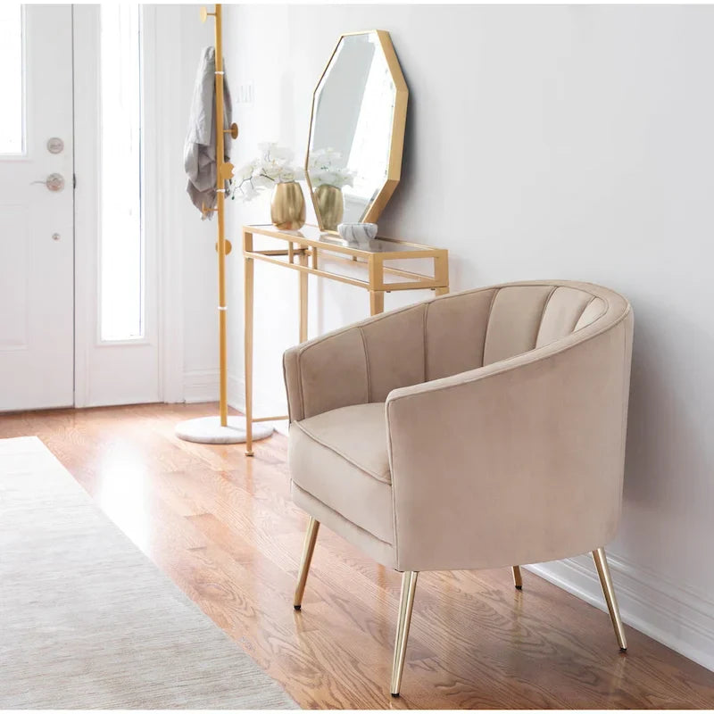 Randolf Velvet Accent Chair in Silver Orchid - image 26