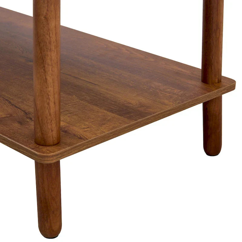 39-Inch Coffee Table with Two-Tier Design and Rubberwood Legs - image 28