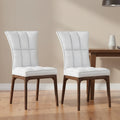 Set of 2 Contemporary Tufted Side Chairs with Sturdy Solid Wood Frame - image 1