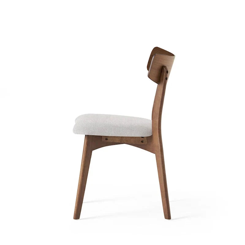 Pair of Light Beige Wooden Dining Chairs - Versatile Side Chairs for Office or Home - image 7