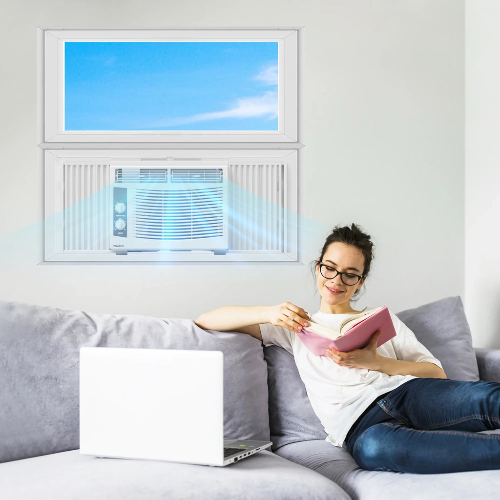 5000 BTU Window Air Conditioner Easy Cool - Capable of Cooling up to 150 Sq Ft. 2 Fan Speeds, 4 - Way Air Direction - image 7