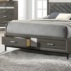 Contemporary Grey 6-Piece Platform Bedroom Set by Furniture of America - Heinisk Collection - image 8