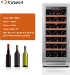 24'' Wine Cooler Refrigerator - 46 Bottle Wine Fridge Dual Zone with Modern Touch Intelligent Digital 40°-65°F Low Noise, Built in or Freestanding Wine Cooler for Home and Kitchen - image 51
