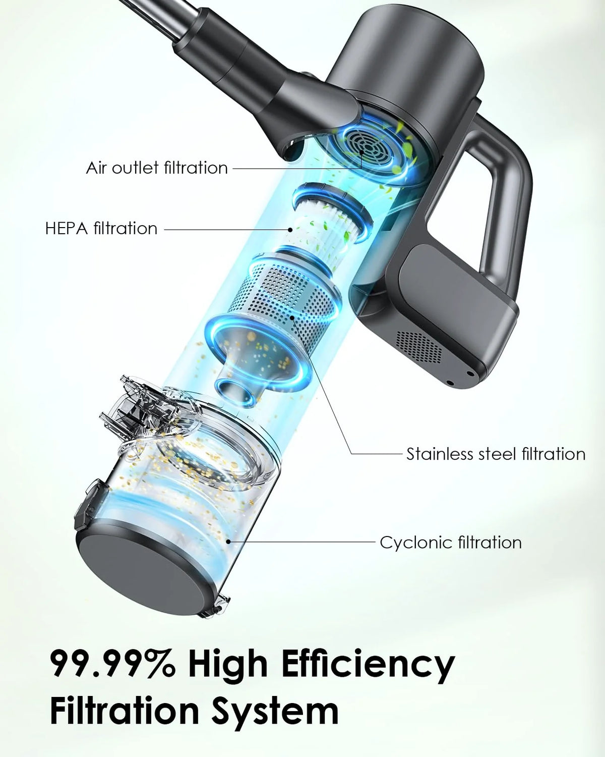 Cordless 2-in-1 Vacuum Cleaner and Mop - image 4