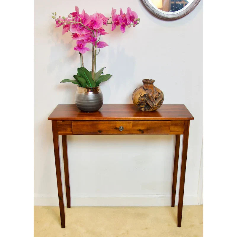 Porch & Den Holly Hill Solid Acacia Console Table with 1 Drawer - image 13