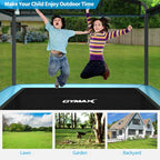 6 FT Kids Trampoline with Swing & Safety Fence, ASTM Approved Toddler Rectangle Trampoline for 3-8 Year Old - image 24