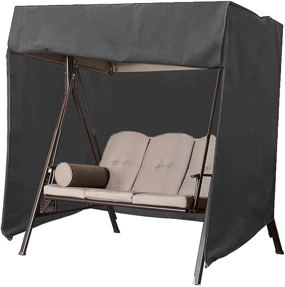 HYQW 3 Seater Swing Cover Hammock Cover Waterproof Windproof, 210D Oxford Fabric Outdoor Swing Seat Cover - image 1