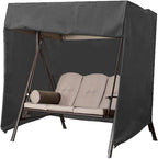 HYQW 3 Seater Swing Cover Hammock Cover Waterproof Windproof, 210D Oxford Fabric Outdoor Swing Seat Cover - image 1