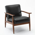 Greyson Living Anna Faux Leather Accent Chair with Wood Base - image 2