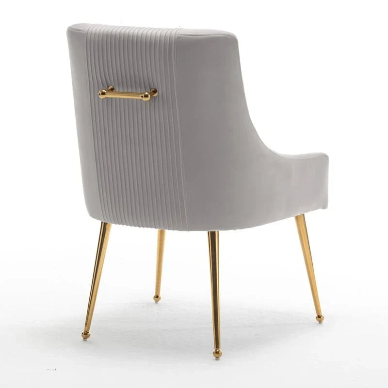 SEYNAR Set of 6 Modern Glam Boucle Velvet Dining or Vanity Chairs with Rear Handle - image 38