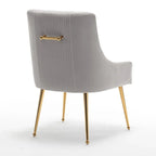 SEYNAR Set of 6 Modern Glam Boucle Velvet Dining or Vanity Chairs with Rear Handle - image 38