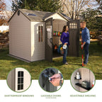 Lifetime 10 Ft. x 8 Ft. Outdoor Storage Shed - image 5