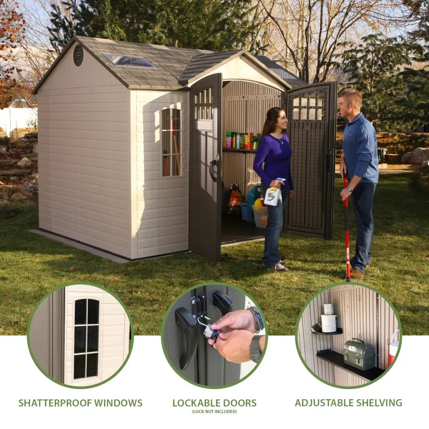 Lifetime 10 Ft. x 8 Ft. Outdoor Storage Shed - image 5