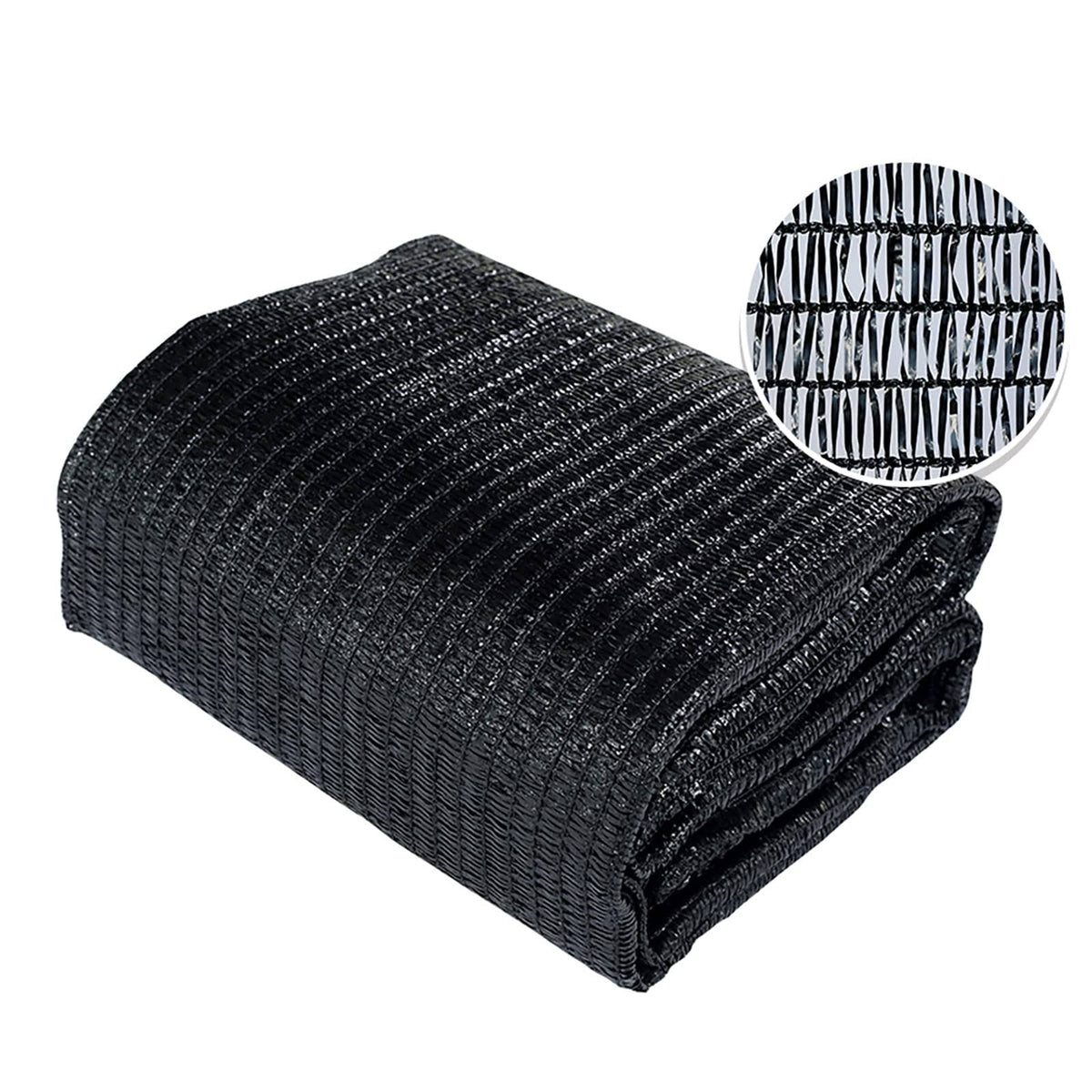 Agfabric Sunblock Shade Cloth 40% UV 10x50ft Black -cut Edge with Free Clips for Plant Cover Greenhouse, Barn, Kennel, Pool, Pergola or Carport - image 1