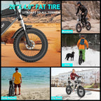 Electric bike Q20, 2000W, 52V, 30-180 miles, all-terrain fat bike for adults - image 8