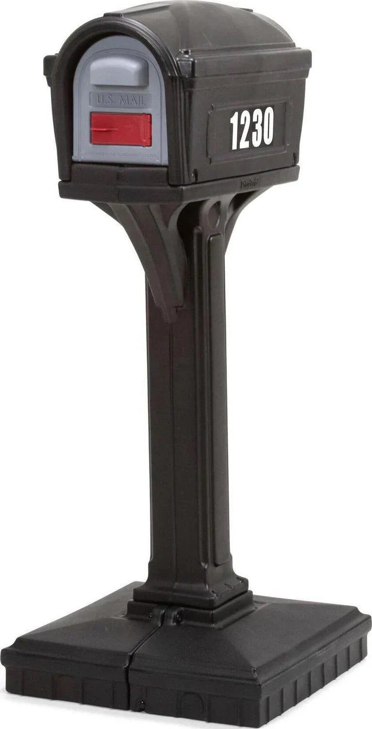 Simplay3 Dig Free Easy Up Classic Black Plastic Mailbox - image 2
