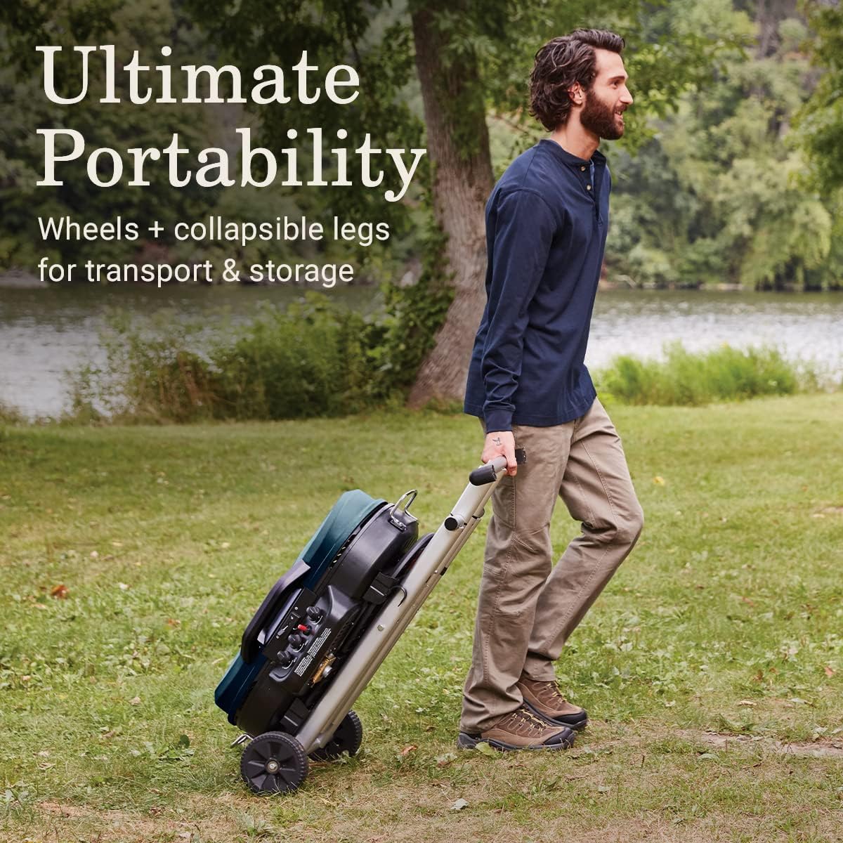 RoadTrip 285 Portable Stand-Up Propane Grill with 3 Adjustable Burners & Instastart Ignition, 20,000 BTUs of Power for Outdoor Cooking, Camping, Tailgating, Grilling, BBQs, & More - image 15