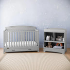 5-in-1 Convertible Baby Bed (with drawers, white) - Green Guardian Gold Certification, built-in baby bed storage drawer, convertible to toddler bed, day bed and full-size bed - image 2