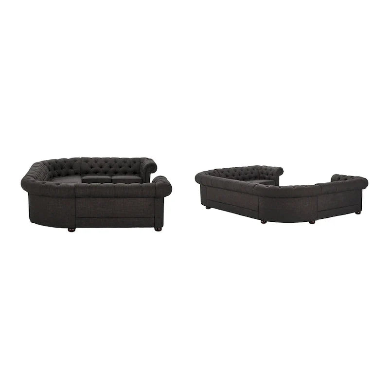 Gdansk 9-Person U-Shaped Chesterfield Sectional Sofa - image 16
