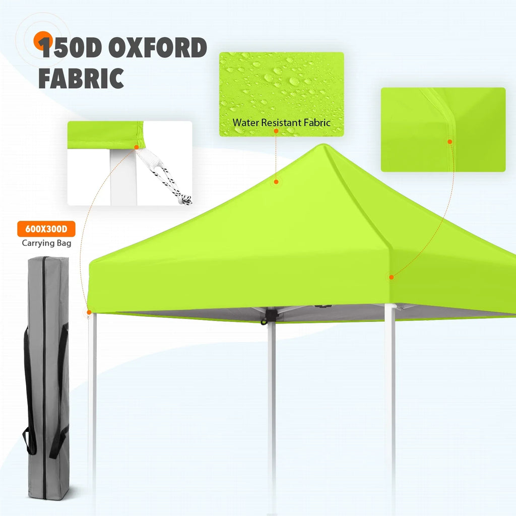 EAGLE PEAK 5x5 Pop up Canopy Tent Instant Outdoor Canopy Easy Set - up Straight Leg Folding Shelter（blue） - image 141
