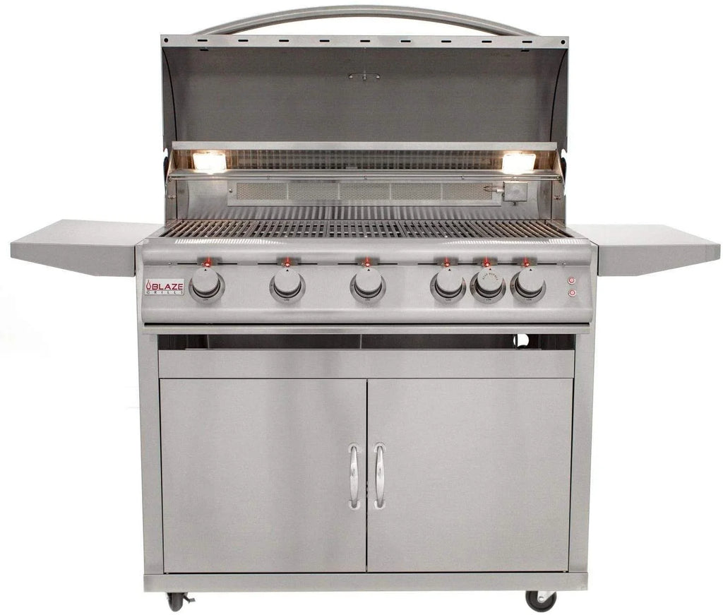 Blaze Freestanding Grill with Lights (BLZ-5LTE2-LP-BLZ-5-CART), 40-inch, Propane Gas - image 2