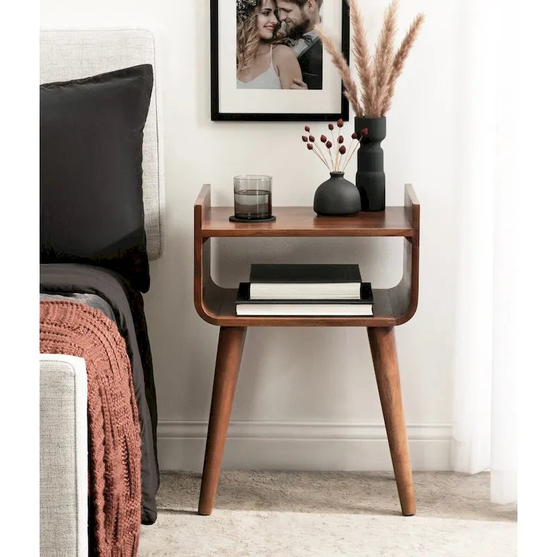 Kate and Laurel Quilby Wooden Side Table - 18 x 14 x 27 Inches - image 3