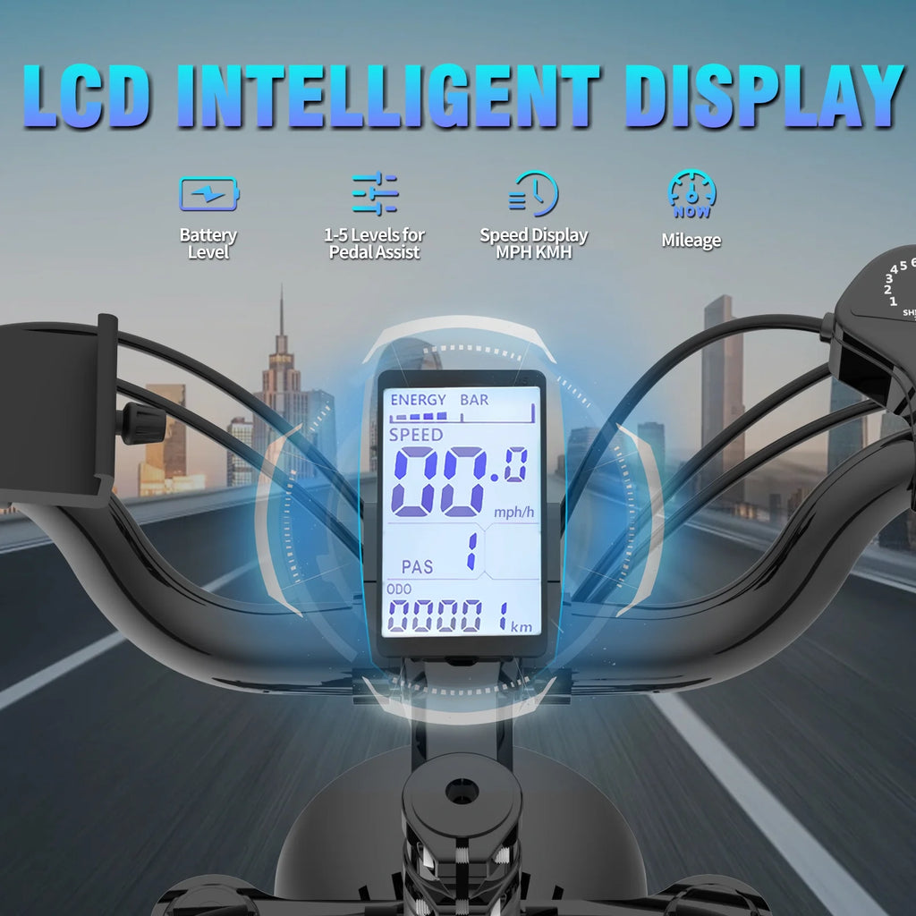 YVY 1500W Electric Bike for Adults, 33MPH 20'' Fat Tire Electric Motorcycle, 48V 20AH Removable Battery, 30 - 60 - image 9