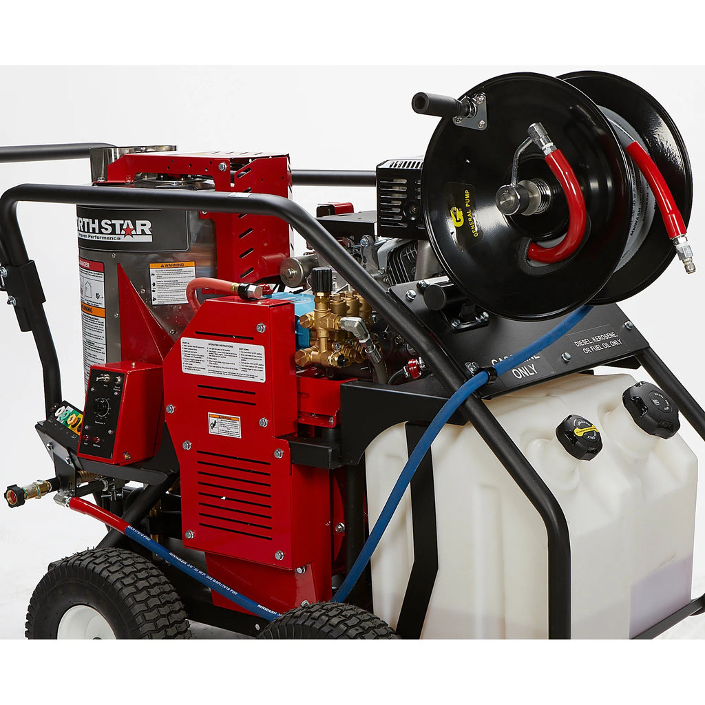 Northstar Pressure Washer Hose Reel with 50ft. Steel - Braided Hose, 3/8in. x 100ft. Capacity, 5000 PSI - image 8