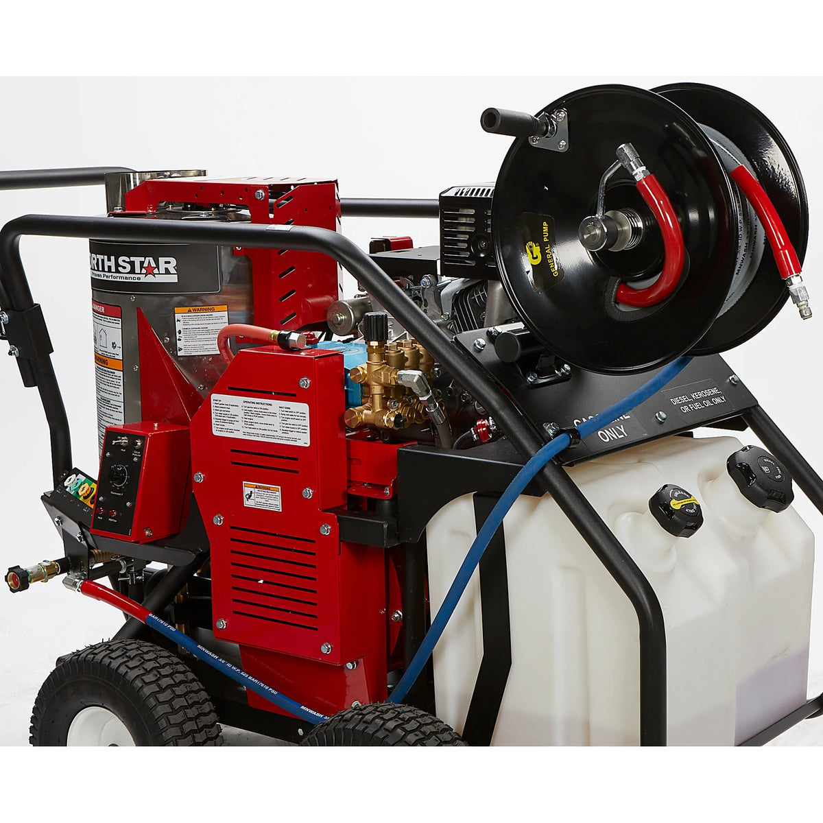 Northstar Pressure Washer Hose Reel with 50ft. Steel - Braided Hose, 3/8in. x 100ft. Capacity, 5000 PSI - image 8