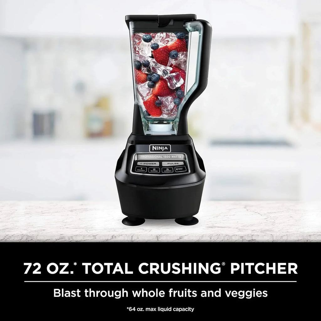 Ninja Blender, Mega Kitchen System, 1500W, 4 Functions for Smoothies, Processing, Dough, Drinks & More, with 72 Blender Pitcher, 64 Processor Bowl, 2 Nutri Cups + Lids, Black, BL770 - image 21