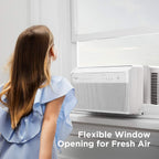 U-Shaped Inverter Window Air Conditioner 12,000BTU with Open Window Flexibility, Robust Installation,Extreme Quiet, 35% Energy Saving, Smart Control, Alexa, Remote, Bracket Included. - image 2