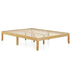Costway 14-Inch Wooden Platform Bed Frame for Twin, Full, and Queen Sizes with Rubber Support - image 3
