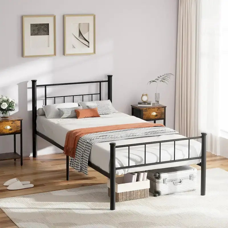 Futzca Bed Frame Featuring Headboard and Footboard - image 6