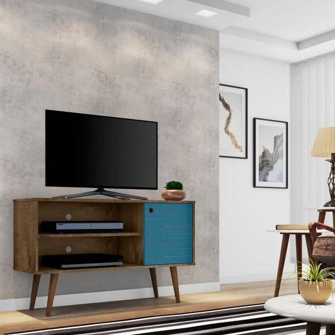 Mid-Century Modern Liberty Dual-Shelf TV Console - image 34