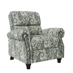Push Back Recliner Chair with Padded Cushion and Solid Wood Legs - image 27