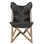 Cantu Authentic Top Grain Leather Tripolina Sling Chair by iNSPIRE Q Modern - image 11