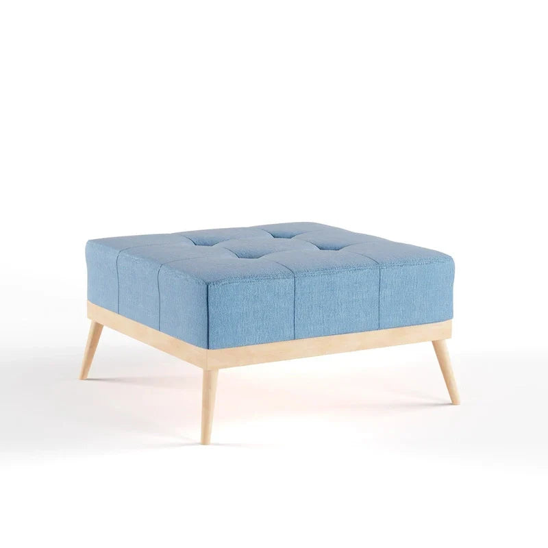 Christopher Knight Home Carson Lund Mid-Century Tufted Fabric Square Ottoman - image 16