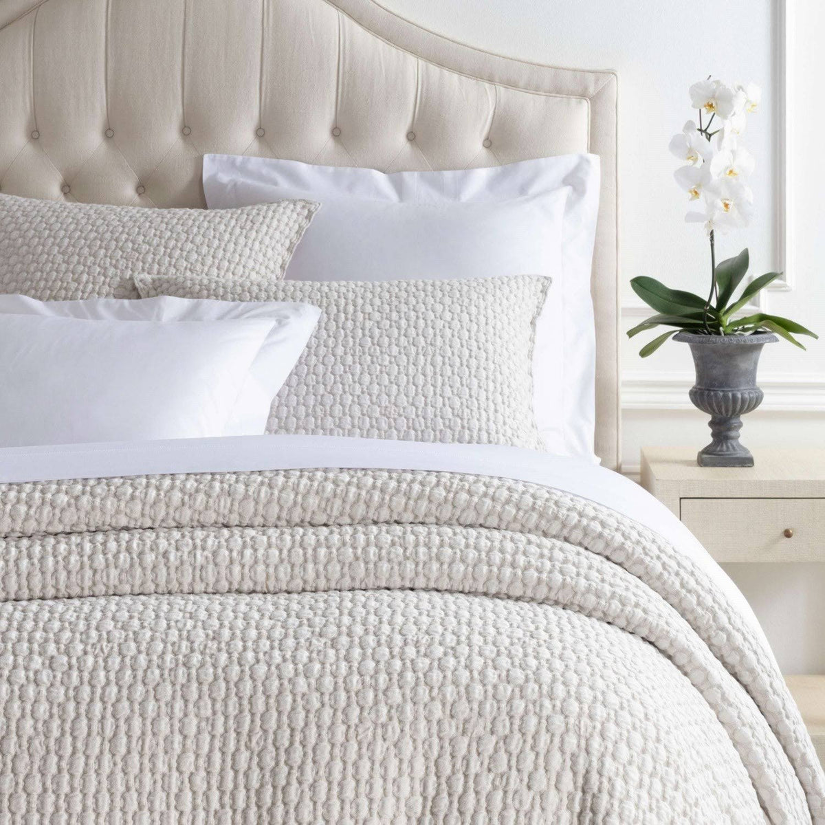 Pine Cone Hill Lodi Sand Matelasse Coverlet Queen - image 1