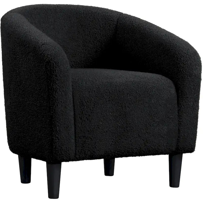 Yaheetech Club Chair Accent Barrel Chair Upholstered Arm Chair - image 3