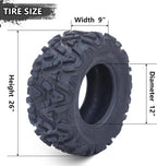26x12x12 Atv Tires, Set of 2 Atv Tires 26x12-12 6PR, All Terrain Atv/Utv Off-Road Tires, Black - image 14