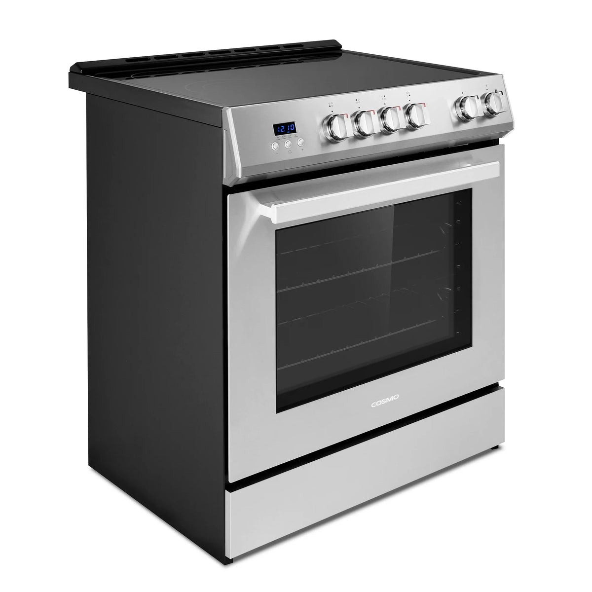 Cosmo 30 in. Stellar Collection 5.0 cu. ft. Electric Range with 4 Burner Glass Cooktop and Convection Oven in Stainless Steel - image 14